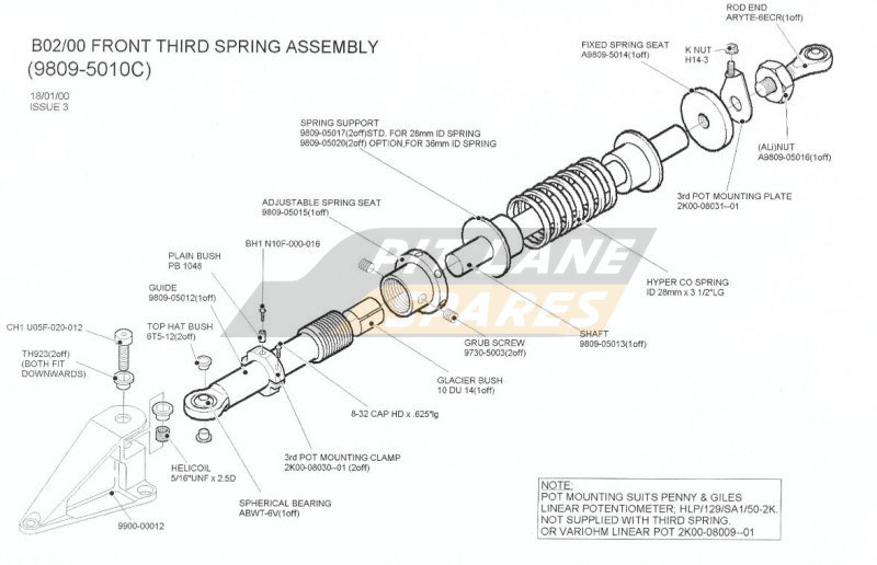FRONT THIRD SPRING ASSEMBLY Diagram